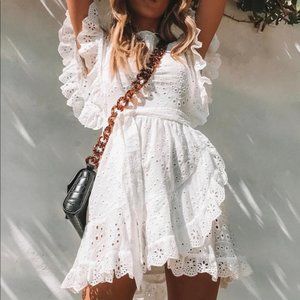 white eyelet dress | PRINCESS POLLY